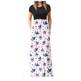thumbnail image 2 of ICHUANYI Clearance Womens Fashion Summer Independence Day Printing Pocket Vacation Long Dress(White, XXL) ICHUANYI WER2023081108954, 2 of 7