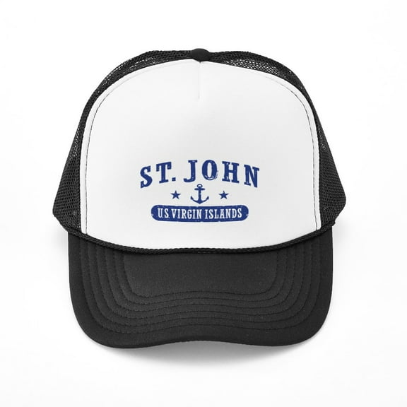 CafePress - St. John - Adjustable Unisex Printed Trucker Hat with Mesh Back