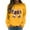 Yellow, variant on Fiaer Bow Women Sweatshirts Christmas Baggy Tops Holiday Crew Neck Trendy Long Sleeve Cozy Leisure Pullover Yellow XL