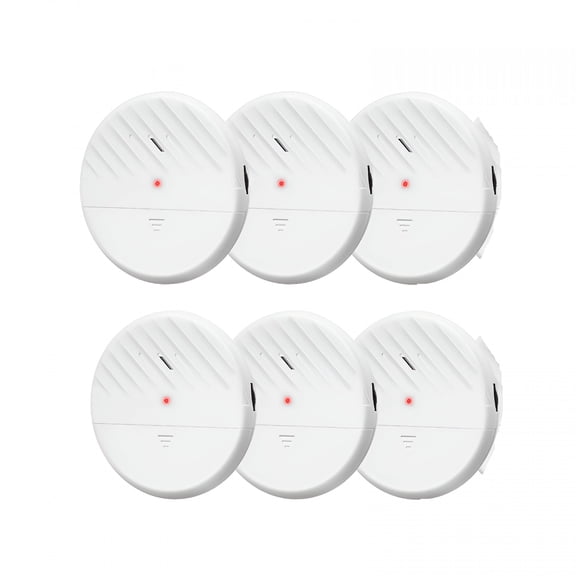 GJX 2026 New Window Alarm Sensors 125Db Ultra-Slim Wireless Glass Break Detector Vibration Alarm for Home Window&Door Security Glass Break Sensor Alarm Door&Window Home Hotel Burglar Alarm-6Pack
