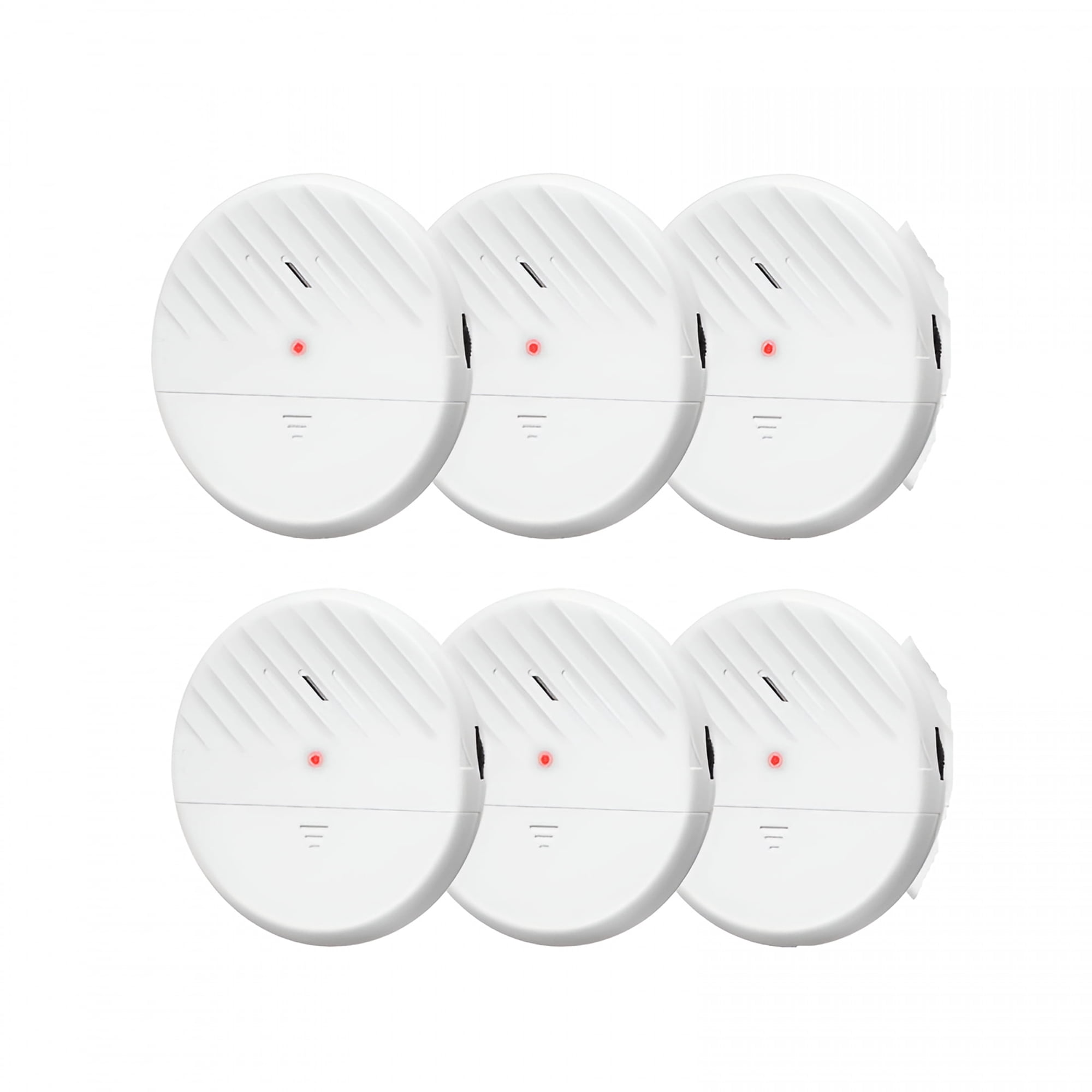 GJX 2026 New Window Alarm Sensors 125Db Ultra-Slim Wireless Glass Break Detector Vibration Alarm for Home Window&Door Security Glass Break Sensor Alarm Door&Window Home Hotel Burglar Alarm-6Pack