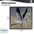 thumbnail image 4 of Stupell Industries Coastal Seagull Taking Flight Black Framed Giclee Art, 12 x 12, by Violeta Vollmer, 4 of 8