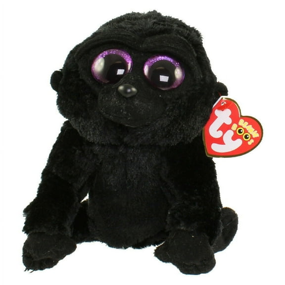 TY Beanie Boos GEORGE the Gorilla Plush Stuffed Animal Toy (Regular Size 6 Inch)