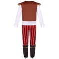 thumbnail image 3 of Halloween Pirate Costume Set for Women Adult Hollow Out Backless Design Knitted Fabric Performance Suit for Holiday Party Stage Cosplay, 3 of 7