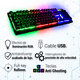 thumbnail image 4 of Set Gamer KX350 Teclado Mecánico,Audifonos,Mouse, Mousepad, Iluminacion RGB Sentry Profesional Infantil Diseño Ergonómico, 4 of 5