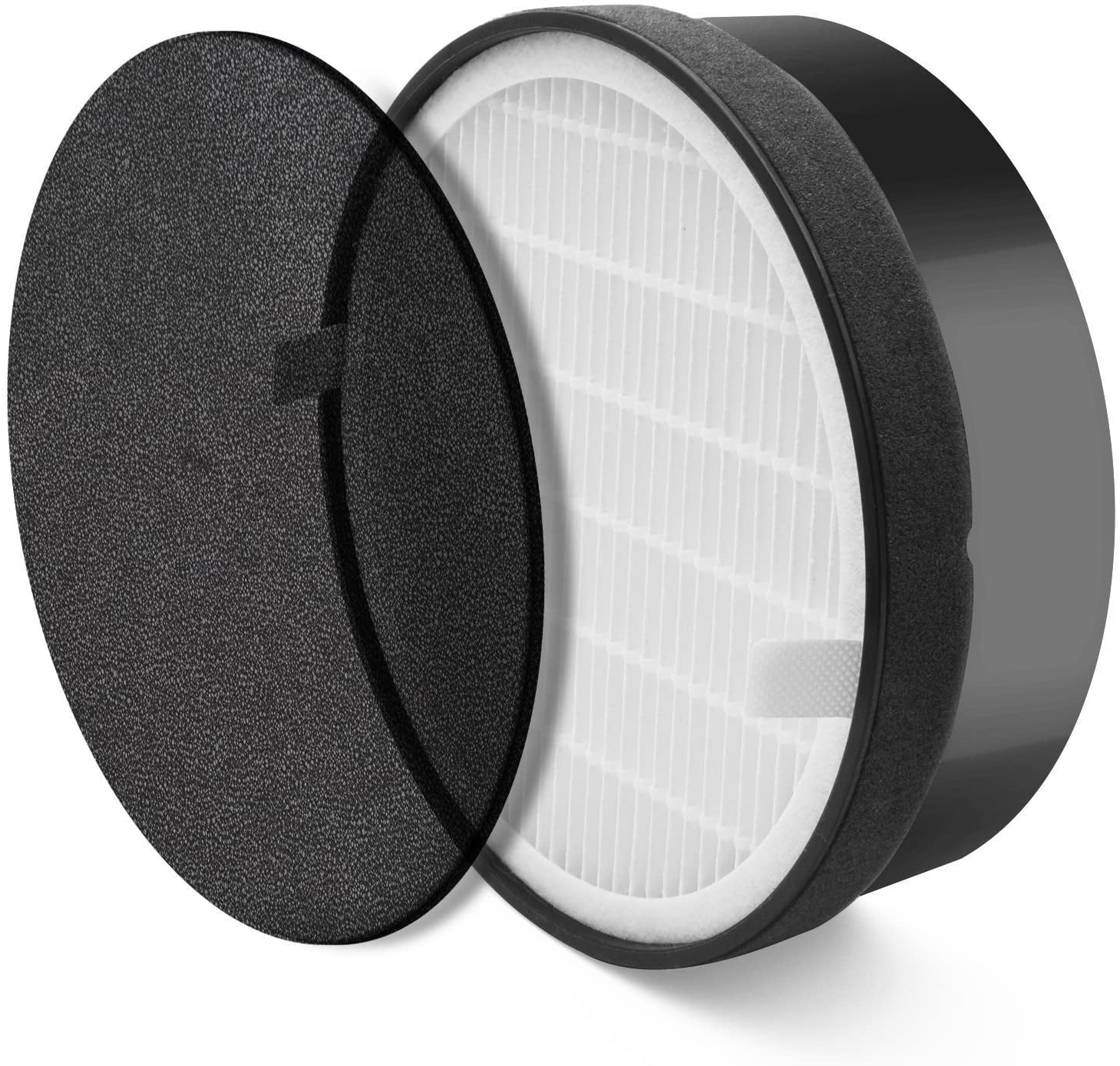 LV-H132 Air Filter with Carbon Pre Filter Replacement Compatible with Levoit Air Purifiers LV-H132. Compared to Part LV-H132-RF - 7.5” x 2.4” x 7.5”