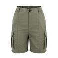 thumbnail image 3 of QIJUNTUO ​Women's Utility Multi Pocket Outdoor Shorts With Durable Construction For Trail Hiking Adventures And Camping Gear​ Army Green, 3 of 8