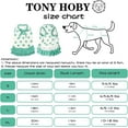 thumbnail image 3 of TONY HOBY Dog Dress, Summer Dog Dress, Soft Dog Party Dress with Polka Dots, Dog Skirt for Small Medium (White&Green, XL), 3 of 9