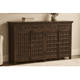 thumbnail image 2 of Anisa 4-Door 4-Drawer Sideboard in Traditional Antique Black on Solid Wood, 2 of 11