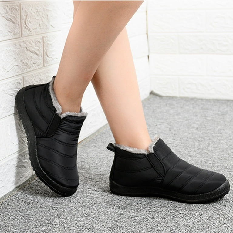 Womens Snow Boots Wide Width Wide Calf Sport Women s Strong Will Snow Boot Wide Width Snow Boots for Women No Heel Snow Short Boots Women Flat Couple