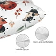 thumbnail image 3 of Bingfone Watercolor Ladybug for Double-Sided Plush Throw Pillow Cover, Pillow Protector with Hidden Zipper, Cushion Protector Home Decoration (Without Pillow Core)-14"x20", 3 of 6