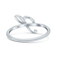 thumbnail image 3 of Initial S Alphabet Letter Name Monogram Statement Ring Band 925 Sterling Silver Size 7, 3 of 5