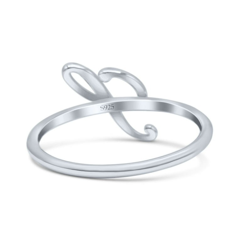 Ring 925 S Name Silver Ring Name Ring 925 Sterling Silver Ring