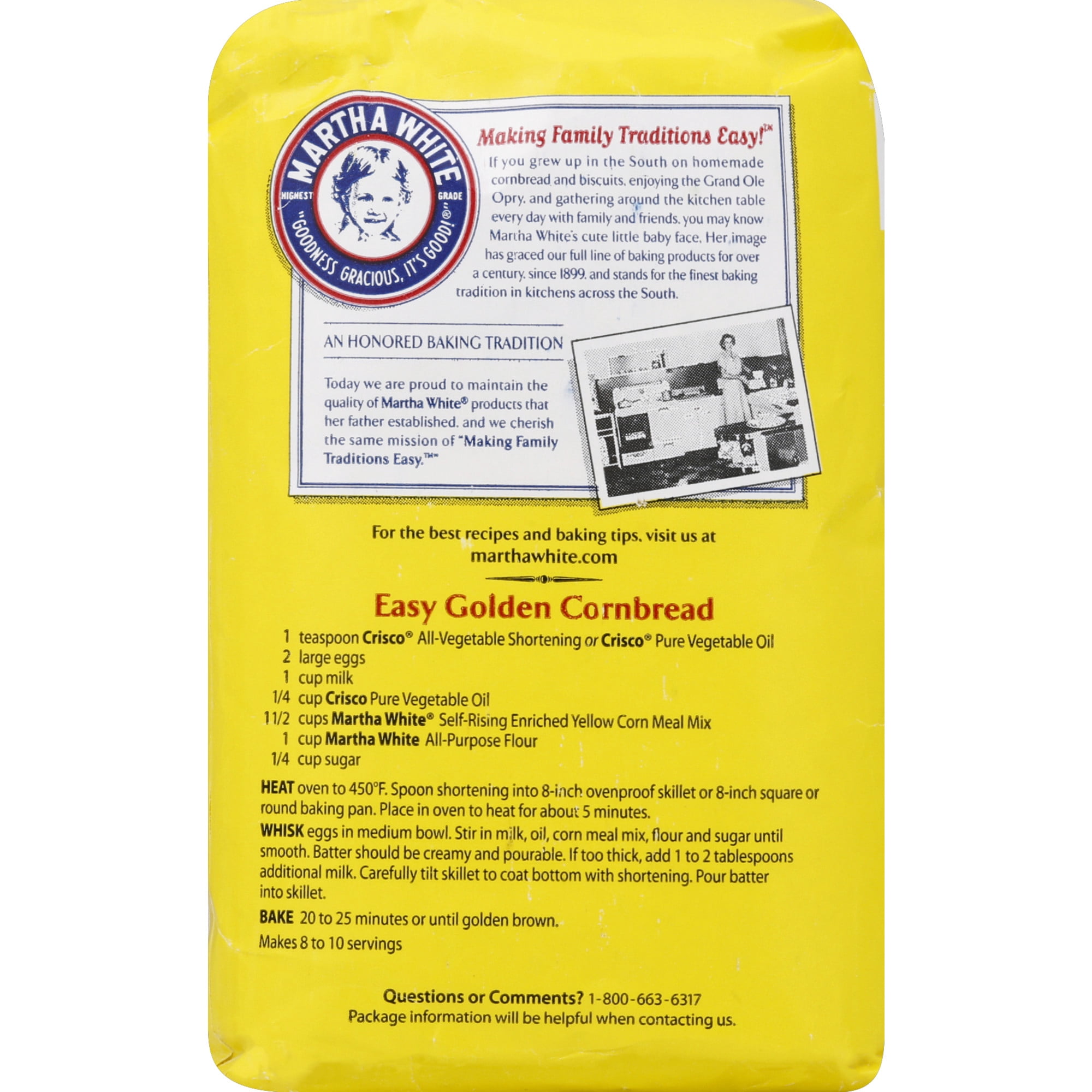 (12 pack) JM Smucker Martha White  Corn Meal Mix, 32 oz