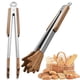 thumbnail image 1 of Alicates de madera para sujetar alimentos, alicates para sujetar alimentos con forma de mano de 12 pulgadas, pueden manejar artículos más grandes, desde ensaladas hasta pan, papas fritas, 1 of 5