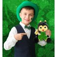 thumbnail image 6 of DolliBu Super Soft Sitting Bee Stuffed Animal with Green Plush Shamrock, Cute Green Shamrock Plush, Fun St Patricks Day Stuffed Animal Bee, Good Luck St Patricks Day Toys for Kids, Baby - 7 Inches, 6 of 7