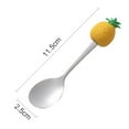 thumbnail image 6 of Walbest Fruit Shaped Handle Adorable Tea Spoon Mini Cartoon Yogurt Ice Cream Scoop, Stainless Steel Mixing Spoon Dessert Spoon for Kids, 1pc, 6 of 7