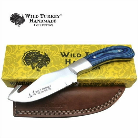Wild Turkey Handmade Collection 8" Fixed Blade Heavy Duty Hunting Knife