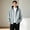 Gray, variant on Stylish Jackets for Men Jerdar Men Contrast Color Hood Zip Up Sweatshirt Jacket, Oversized Loose Long Sleeve Hoodie with Kangaroo Pocket, Cotton Autumn Casual Outer Coat