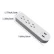 thumbnail image 3 of Ganfancp Enchufe Inteligente Estándar Ee.Uu. Sin Cable Convertidor Usb con Dos Orificios Usb-A Protección Contra Sobrecarga Material Ignífugo Ofertas Del Día Enchufe Sin Cable X 1, 3 of 7