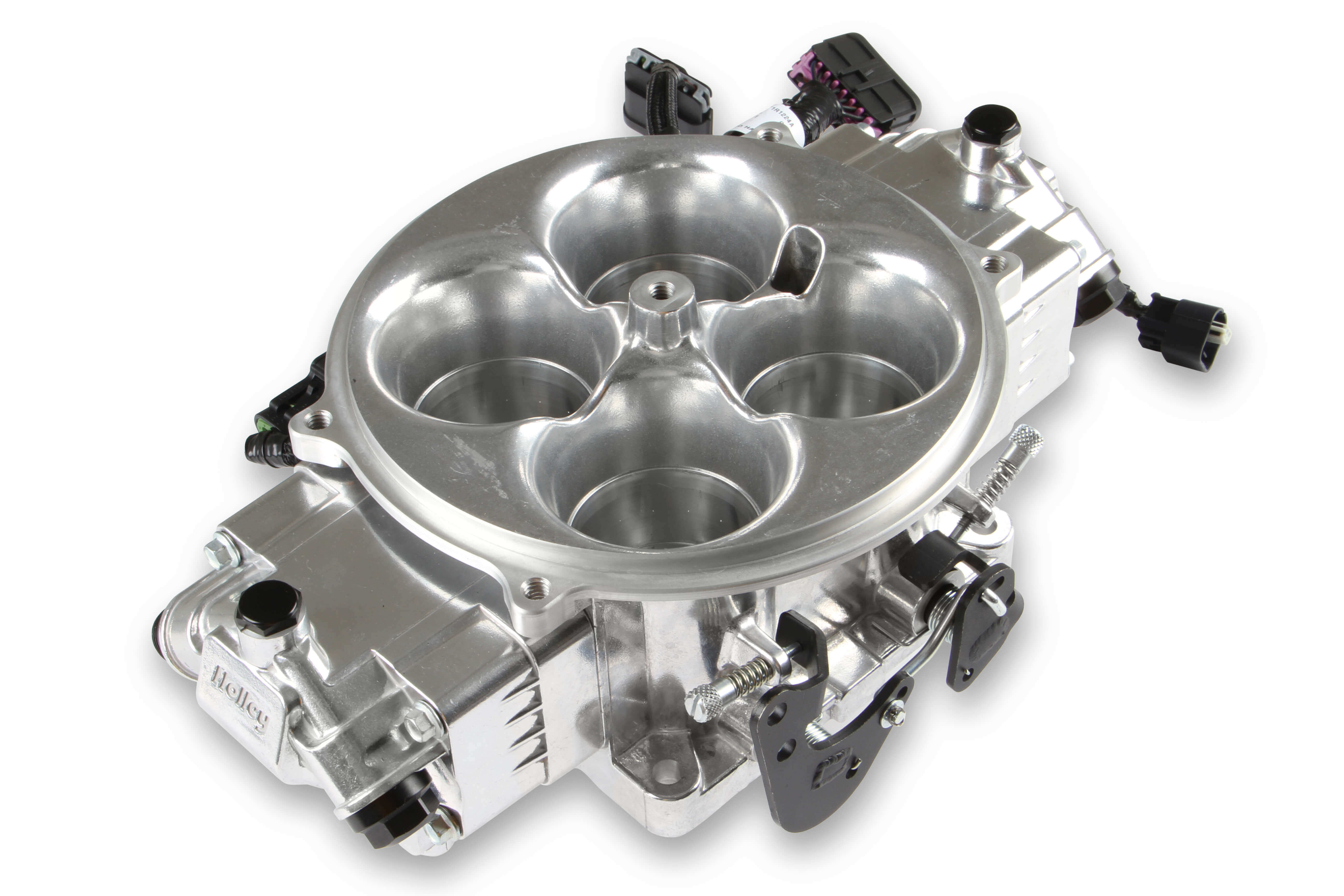 Holley EFI 534-301 Terminator X Stealth 4500 Throttle Body 8 Injectors Shiny