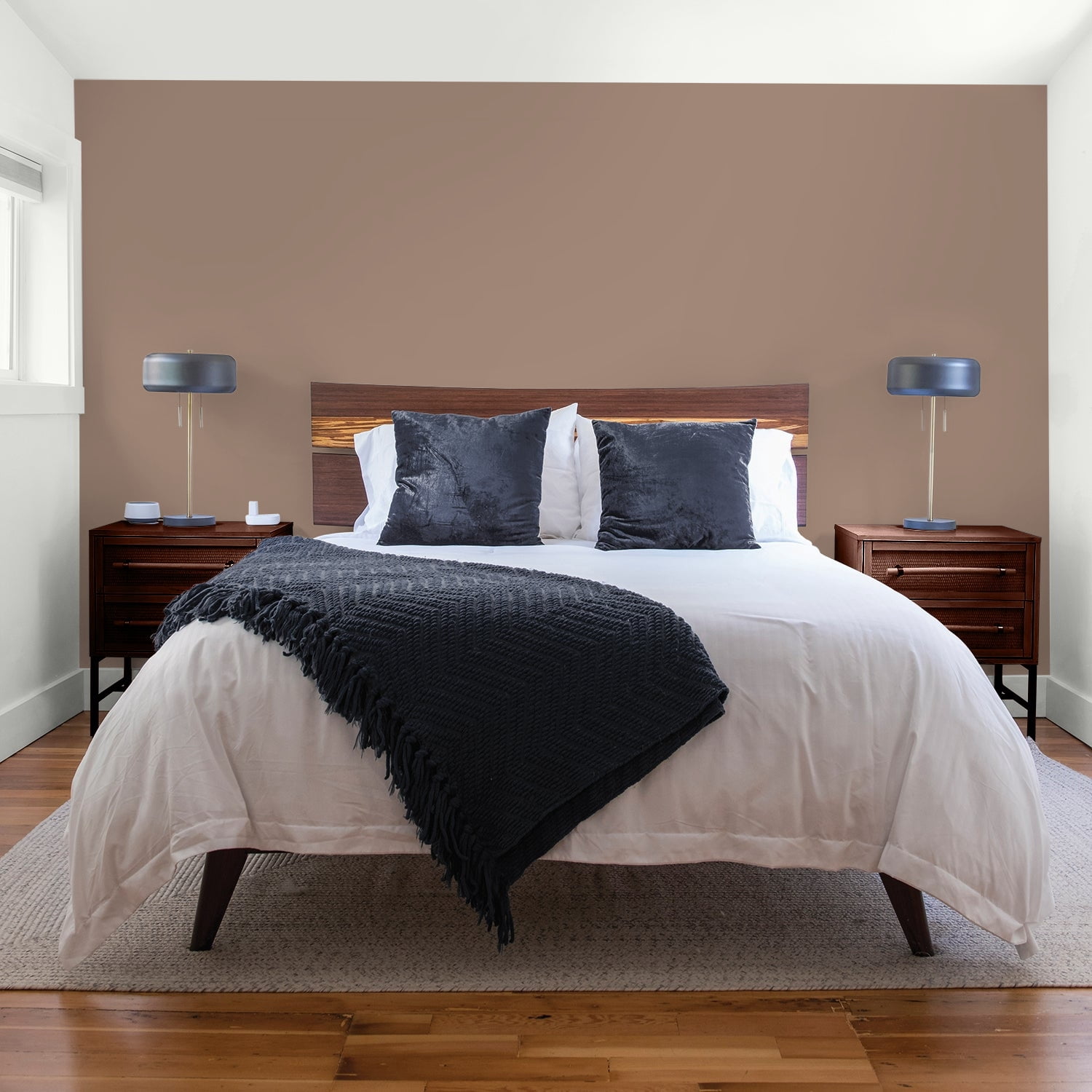 Glidden One Coat Interior Paint and Primer, Peppered Pecan / Brown, 1-Quart, Flat