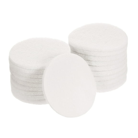 Uxcell 20 Pcs 4 Inch Nylon Hoop Scrubbing Pad 2000 Grits Scrubber Scouring Pads Hoop and Loop Surface Conditioning Disc, White