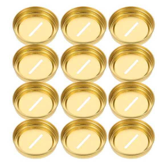 OULII 12Ud Tapas Para Frascos Con Doradas Resistente Y Compactas Para Uso En