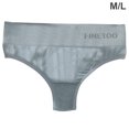 thumbnail image 1 of Tangas para mujer, bragas de algodón de cintura baja con espalda en T, ropa interior sexy elástica sin costuras de color sólido, gris azul, M / L Kearding AP001138-07B, 1 of 7