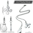 thumbnail image 3 of Farmhouse Wreath Ceiling Fan Pull Chain Fan Extension Chain Fan Chain Pulls Decorative 12 Inch Ceiling Fan Chain Extender Ornament,Silver Household Pendant, 3 of 6