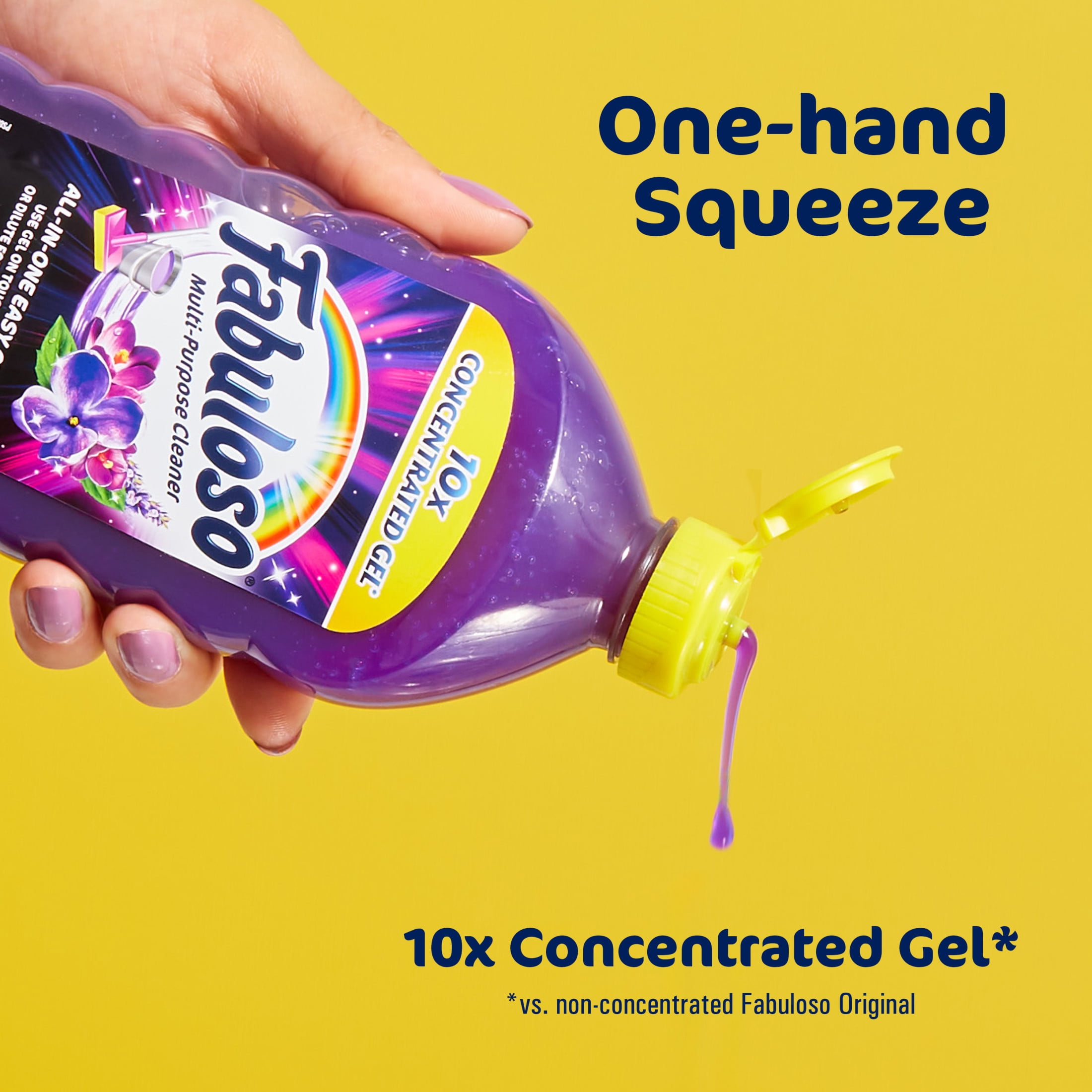 (2 pack) Fabuloso 10X Concentrated Gel, Multi-Purpose Cleaner, Toilet Cleaner, Floor Cleaner, Lavender Scent, 12 fl oz Bottle