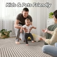 thumbnail image 4 of VUNATE 6'x9' Area Rugs for Living Room Jacquard Textured Modern Rugs Soft Geometric Rug for Bedroom Mid Century Washable Rug Non-Slip Bohemian Carpet Perfect for Dining Room Office Khaki, 4 of 7