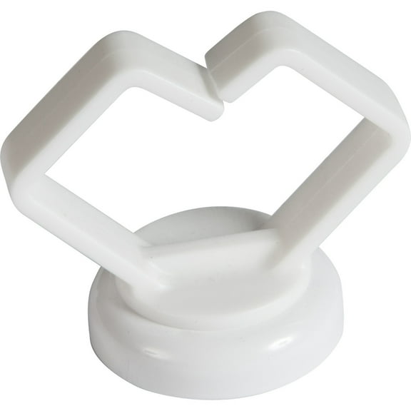 Mag Daddy Cable Clip, Polymer, 3/4 in Bundle Dia., White 62413-10