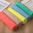 thumbnail image 4 of enqiretly Washcloth Microfiber Water Absorption Kitchen Foldable Restaurant Office Cleaning Cloth Scratch-proof Washable Washing Rag Color Random 30x30cm, 4 of 7