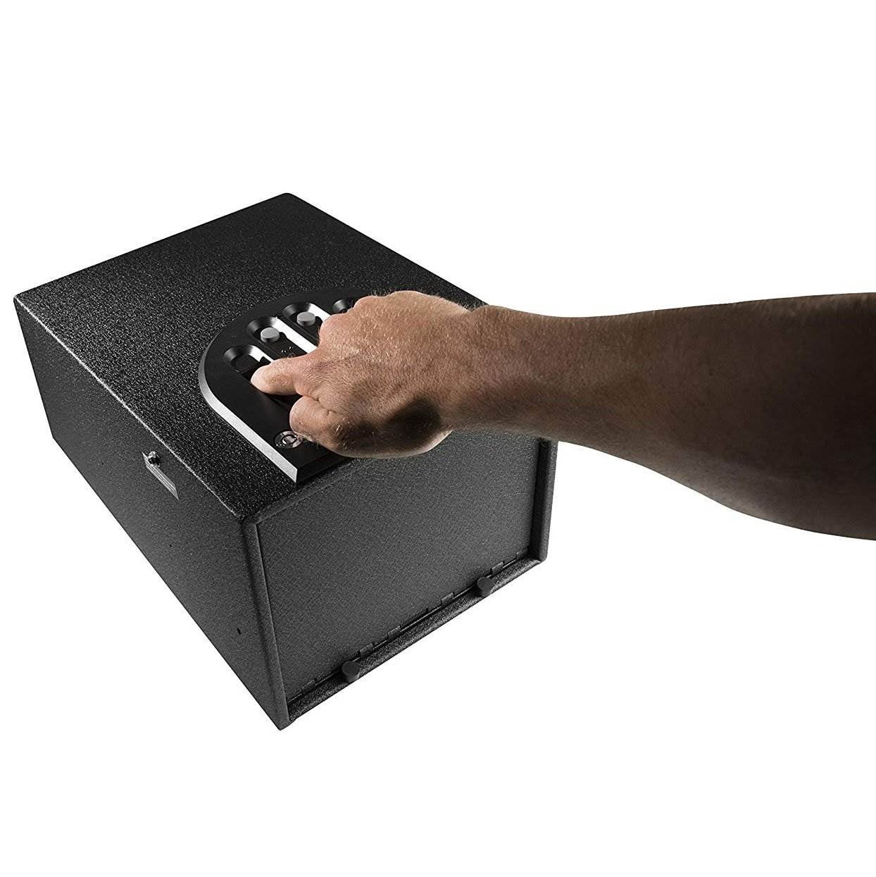 GunVault MiniVault Standard Electronic Steel Handgun & Valuables Lock Box Safe
