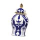 thumbnail image 5 of Tarro de jengibre azul y , tarro de para jengibre, decoración del hogar, adorno de regalo con tapa, tarro decorativo para para, 5 of 8