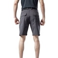 thumbnail image 4 of Zemub Men's Quick Dry Shorts Multi-pocket Training Hiking Pants(Gray,M), 4 of 8