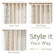 thumbnail image 5 of Cortinas Jinchan Belrose de 4 paneles, 213 cm de longitud, color verde floral, 5 of 6
