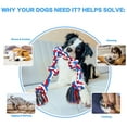thumbnail image 6 of Dog Rope Toys for Aggressive Chewers, Tug of War Dog Toy with 5 Knot Rope for Medium and Large Dogs, Red, 6 of 7