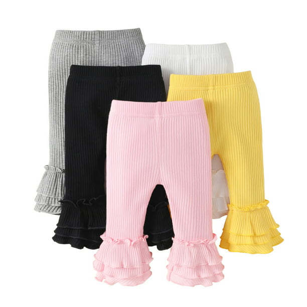 U·nikaka 5-Pack Unisex Toddler Pants Set, Baby Leggings for Newborns ...