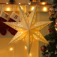 thumbnail image 2 of Colgantes colgantes de estrella hueca Decoración navideña 2024 para el hogar Regalos de Navidad Natal Noel Adornos navideños Año Nuevo 2025, 2 of 5