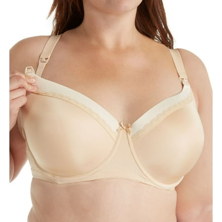 

Women s La Leche League 4017 Ellen Color Block Nursing T-Shirt Bra (Mocha/Natural 42DD)