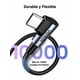 thumbnail image 3 of Cable USB Tipo C UGREEN 3M Negro Nylon Trenzado Carga Rápida para iPhone y Galaxy, 3 of 9