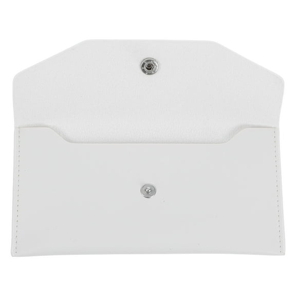 Milisten Durable White PU Money Wallet for Women's Closure and Versatile Storage for Daily Use