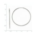 thumbnail image 2 of 10K White Gold Endless Hoop Earrings, 2 of 2