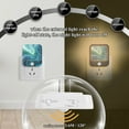 thumbnail image 5 of 2 Pack LED Sensor Night Light Motion 3 Modes for Stairway Bedroom Living Room Dark Blue Fluid, 5 of 7