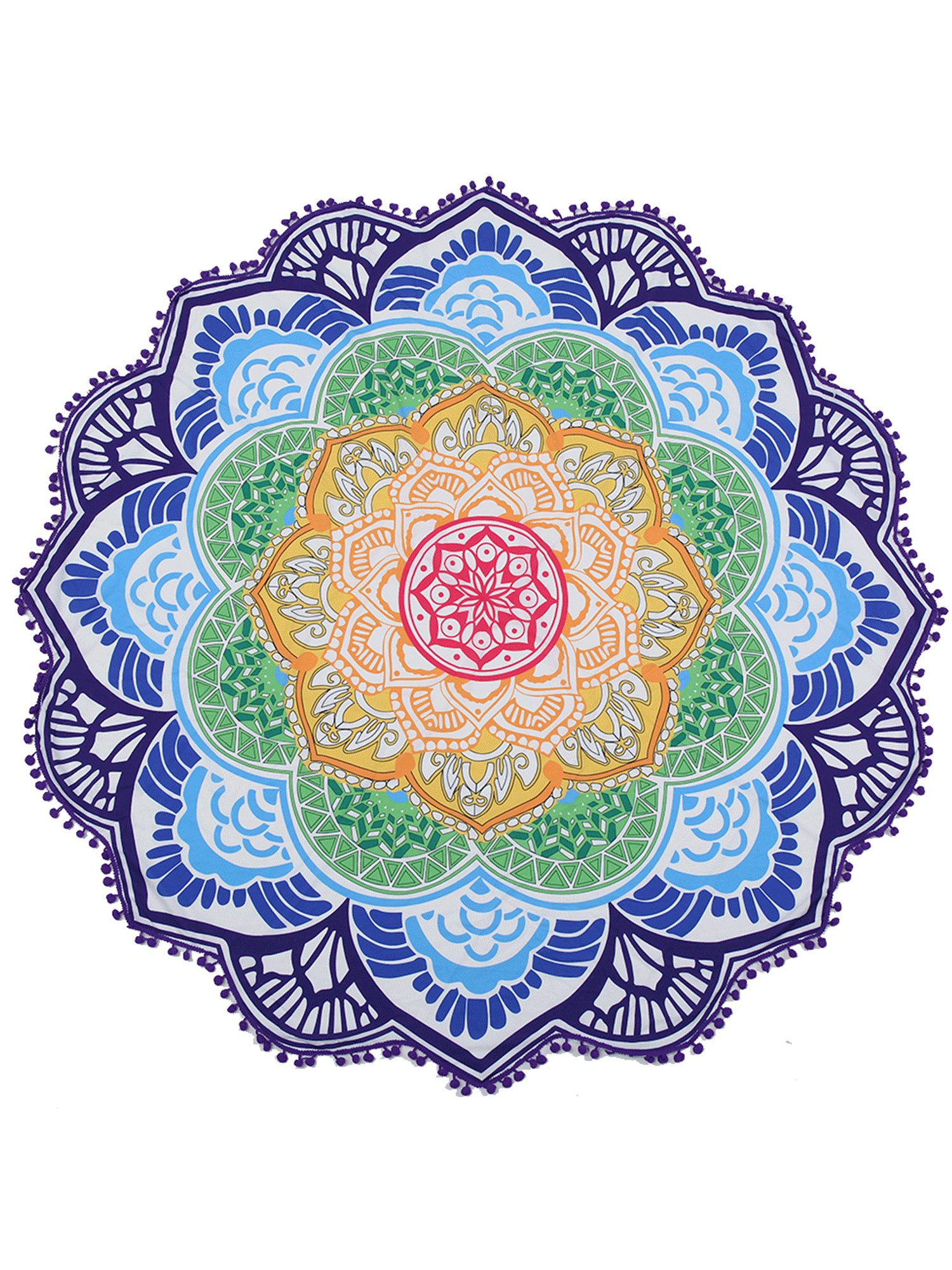 UK Hippie Gypsy Mandala Round Towel Tapestry Throw Blanket Yoga Mat Wall Decor