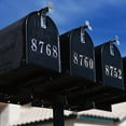 thumbnail image 6 of Uxcell 4 Sheets/40 Pack Reflective Mailbox Numbers for Outside, 2 Inch 0-9 Vinyl Self-Adhesive Numbers Stickers Waterproof House Sticker with Scraper for Signs Doors Address, Red, 6 of 7
