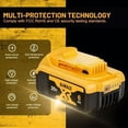 thumbnail image 3 of 8 Original DEWALT battery 20V 5/6Ah rechargeable lithium-ion battery，DCB205 DCB201 DCB203 Power Tool battery. DEWALT 20V battery, 3 of 10