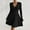 Black, variant on Women Long Sleeve Ribbed Knit Short Dresses 2025 Fall Winter V Neck Casual Swing A Line Sweater Dress Black M